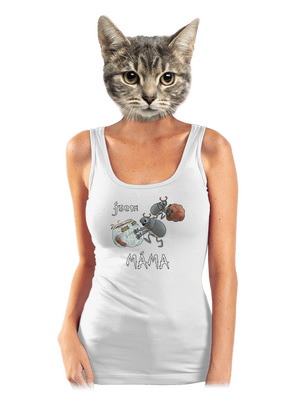 Jsem táta a máma dámské tílko klasické White