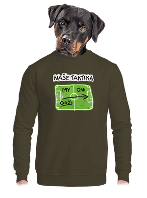 unisex mikina bez kapuce