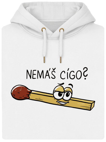 Cígo a oheň unisex mikina premium Snowwhite