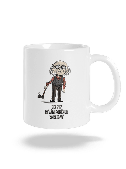 Neklidný - vlastní text klasický hrnek White