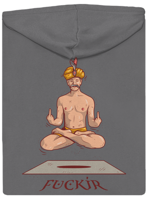 Fuckír dámská mikina na zip Steel Gray