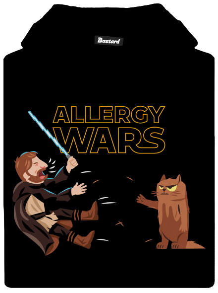 Allergy Wars dětská mikina klokanka Black