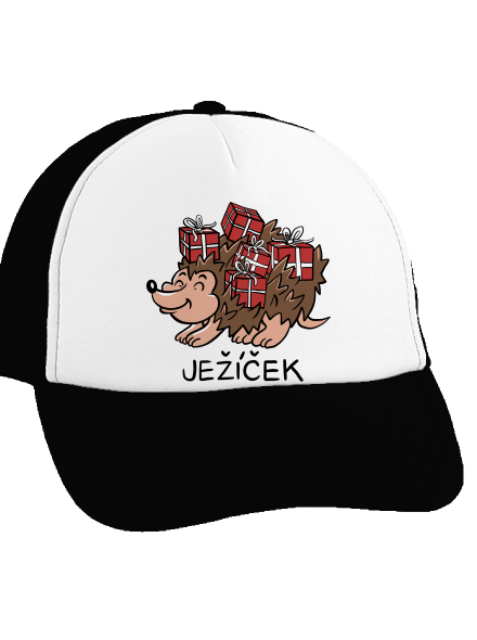 Ježíček kšiltovka truckerka Black cap