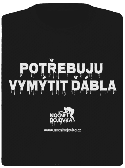 Potřebuji vymýtit ďábla dámské sportovní tričko Black