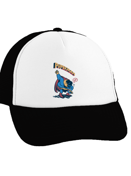 Pupekman kšiltovka truckerka Black cap