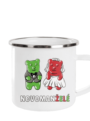 Novomanželé z želé plecháček White