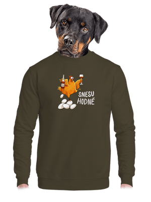 Snesu hodně unisex mikina bez kapuce Urban Khaki