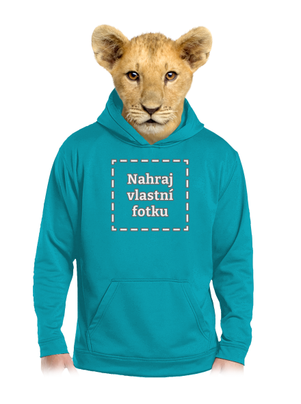 Vlastní potisk dětská mikina klokanka Hawaiian Blue