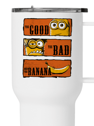 Hodný zlý a banán termohrnek White