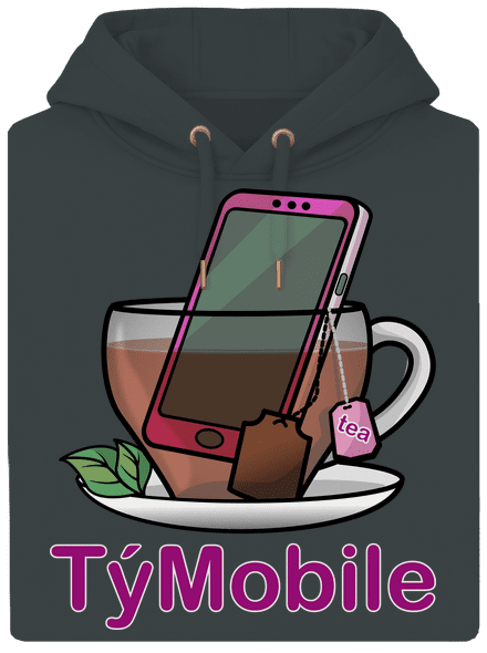 TýMobile unisex mikina premium Charcoal