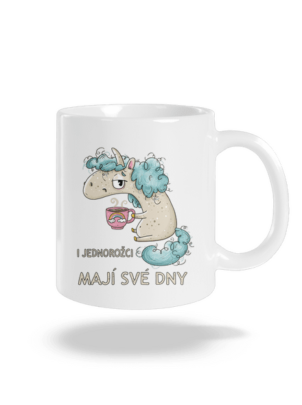 Jednorožci mají své dny klasický hrnek White