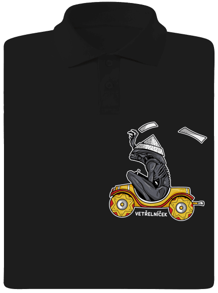 Vetřelníček pánská polokošile Black