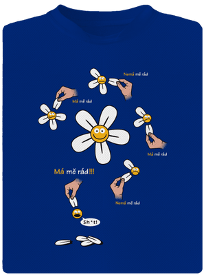 Má mě rád pánské sportovní tričko Royal Blue Mal