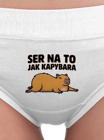 Jak kapybara dámské kalhotky White