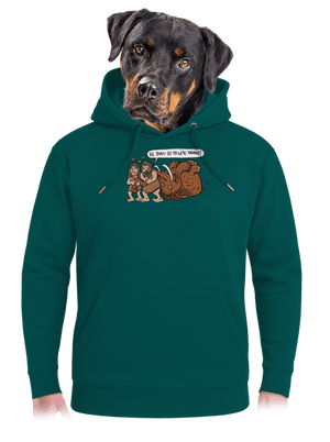 Ve dvou se to lépe táhne unisex mikina premium Emerald Green