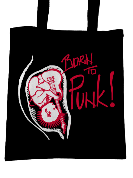 Born to punk taška Black