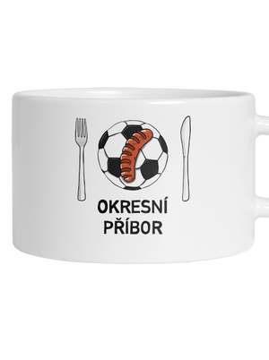 Okresní příbor hrnek makronka White