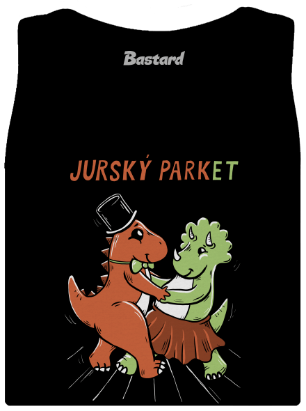 Jurský parket dámské tílko klasické Black