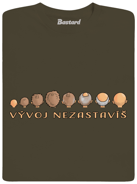 Vývoj nezastavíš pánské dlouhý rukáv Urban Khaki