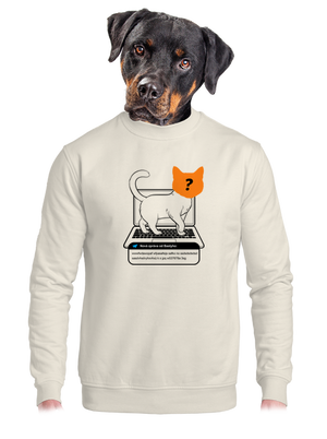 unisex mikina bez kapuce