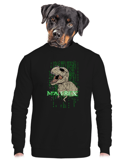 MAT-REX unisex mikina bez kapuce Black