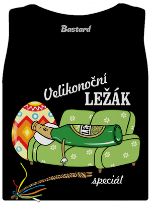 Velikonoční ležák dámské tílko klasické Black