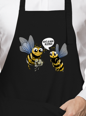 Alergická včelka zástěra Black