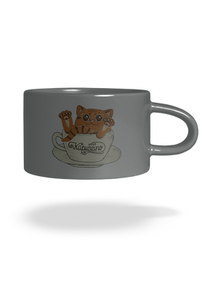 Kapučičíno hrnek makronka Grey Macaron