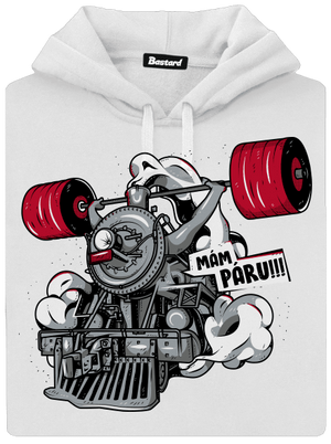 Lokomotiva dámská mikina klokanka White