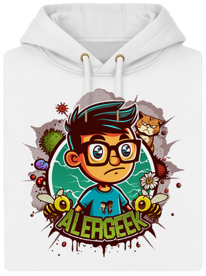 Alergeek unisex mikina premium Snowwhite