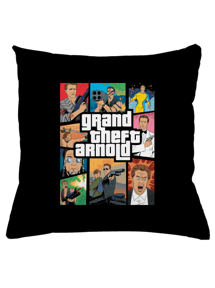 Grand Theft Arnold polštář Black