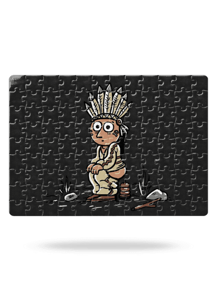 Indiánek puzzle White