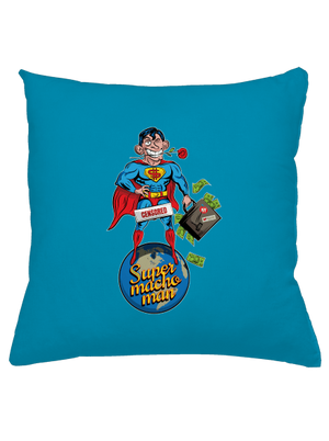 Supermachoman polštář Blue Turquoise