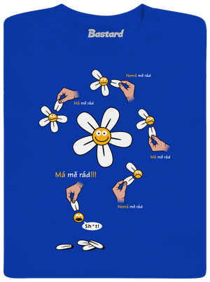 Má mě rád pánské dlouhý rukáv Royal Blue