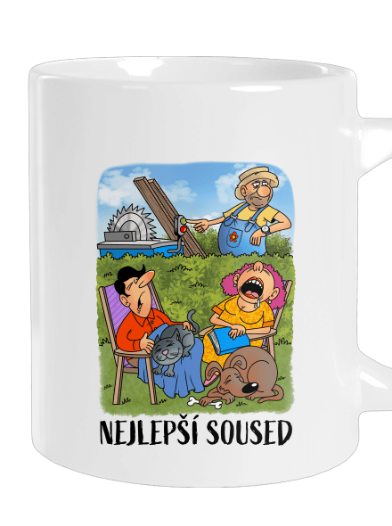 Nejlepší soused velký hrnek White