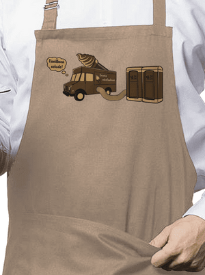 Točená čokoládová zástěra Rope