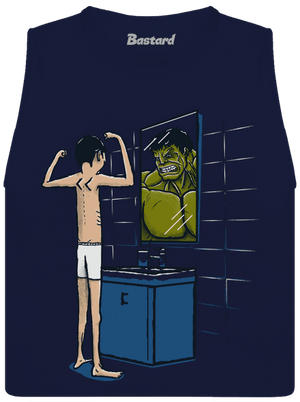 Hulk dámské tílko volné Navy