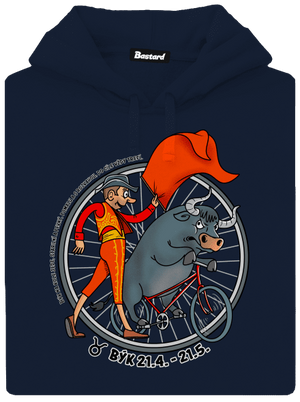 Cyklistický horoskop: Býk pánská mikina klokanka Navy