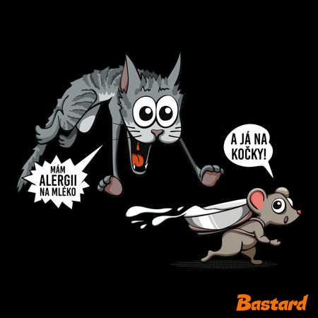 Alergická kočka a myš