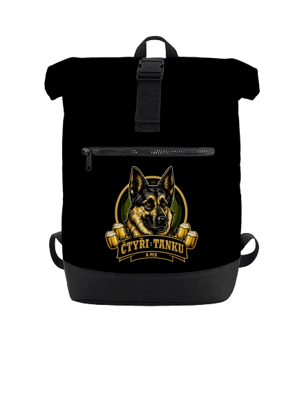 Čtyři z tanku a pes batoh Black