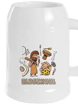 Oldschool půllitr White