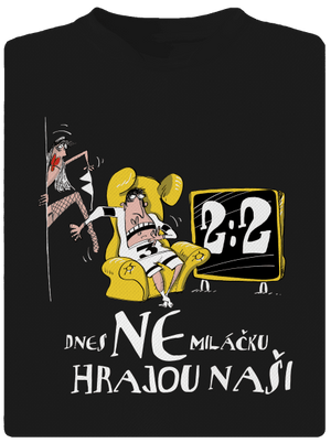 Hrajou naši pánské sportovní tričko Black