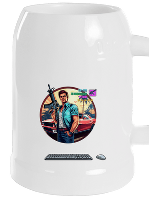 B17: GTA půllitr White