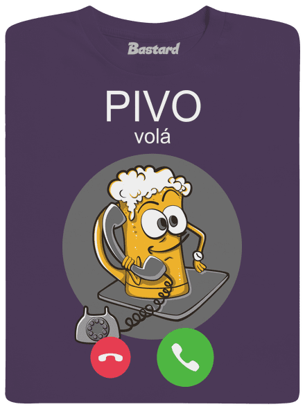 Pivo volá pánské tričko Urban Purple