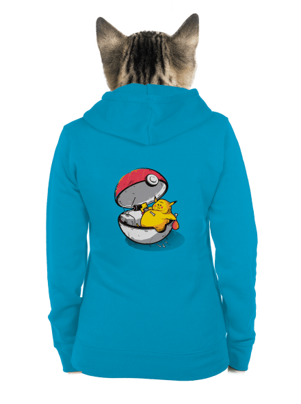 Konec pokémona dámská mikina na zip Blue Atol