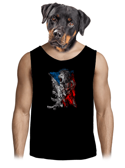 Hokejový lev pánské tílko Black