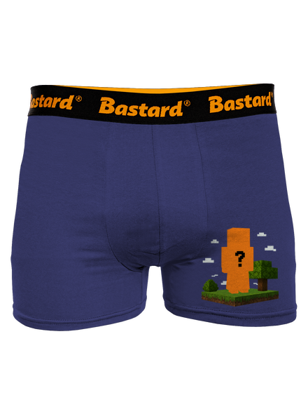 Minecraft z vlastní fotky boxerky Blue Navy