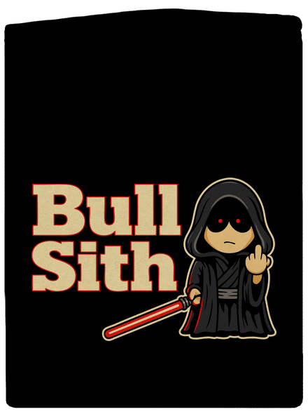Bull sith pánská mikina na zip Black