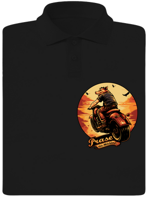 Prase na mašině pánská polokošile Black