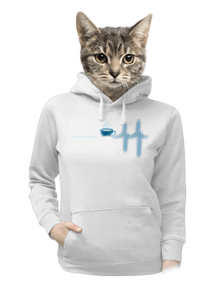 Coffee help dámská mikina klokanka White